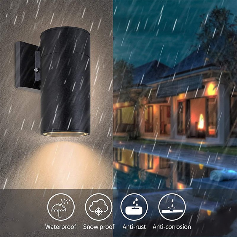 European Style Double Headed Led Up And Down Outdoor Lighting IP65 Modern Waterproof Outdoor Wall Lamp Outdoor Light