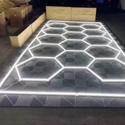 hexagon up and down wall led 1 light with remote control for outdoor panels