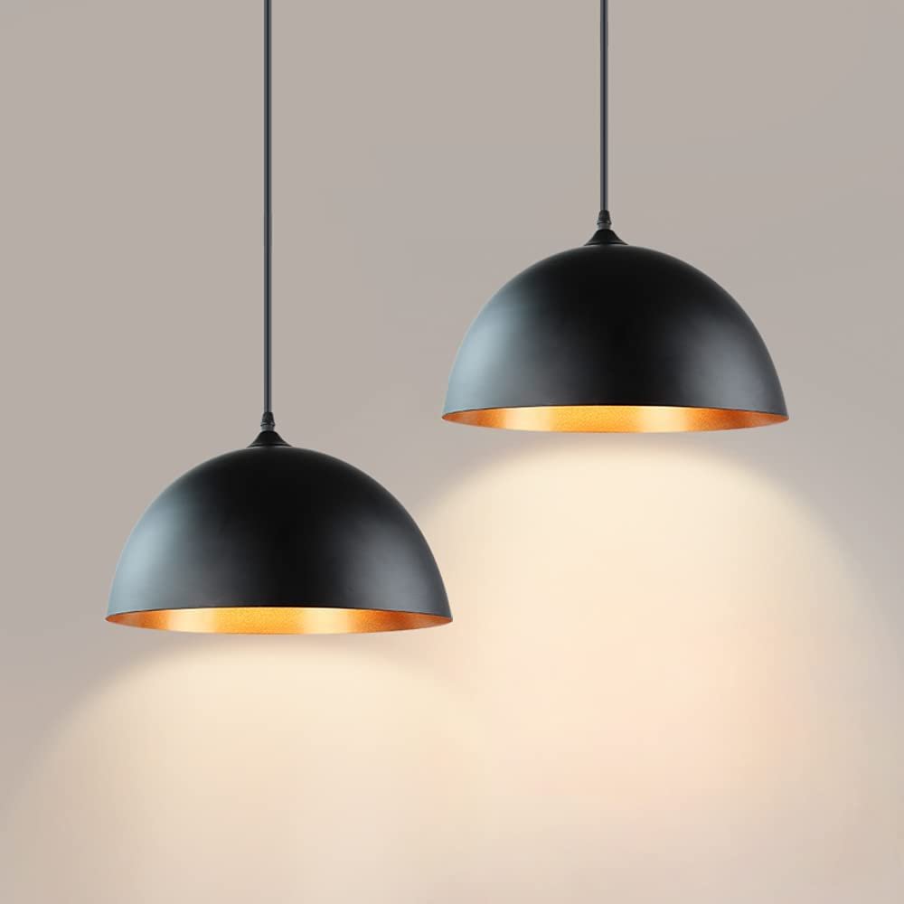 Retro Vintage Distressed Rustic Industrial Big Barn Pendant Light Lamp Dome Shade Hanging Ceiling Light Metal Adjustable Lamp