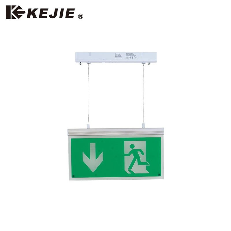 Kejie Popular Fire Escape Chain Led Emergency Indicator Light Exit Sign