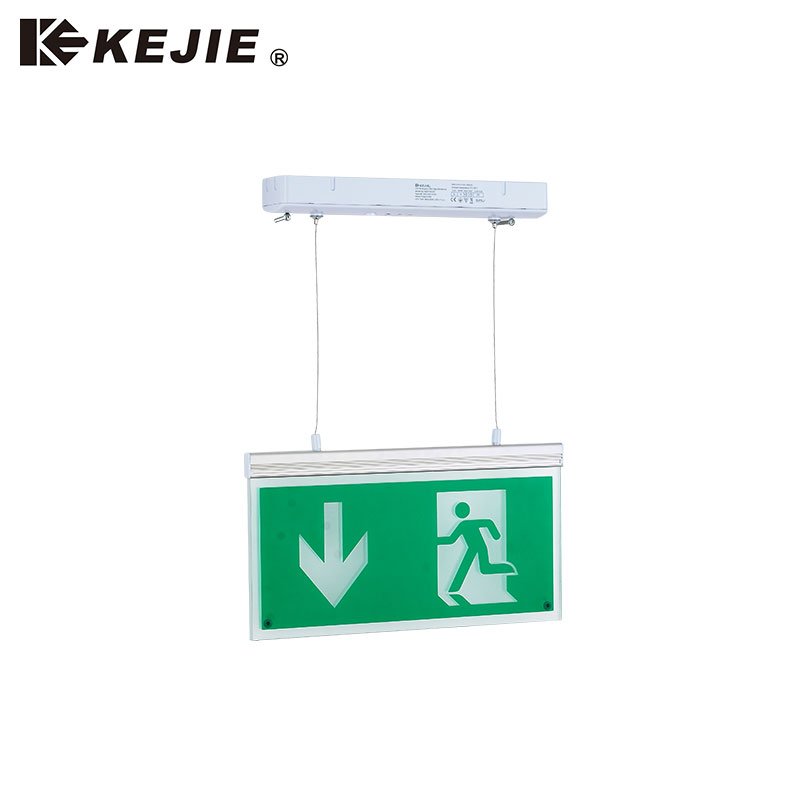 Kejie Popular Fire Escape Chain Led Emergency Indicator Light Exit Sign