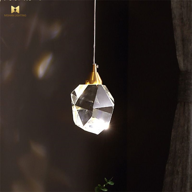 Hot Selling Modern Copper Led Modern Crystal Chandelier Ceiling Luxury Light Fixture for Home Kitchen Decoration Pendant Lights