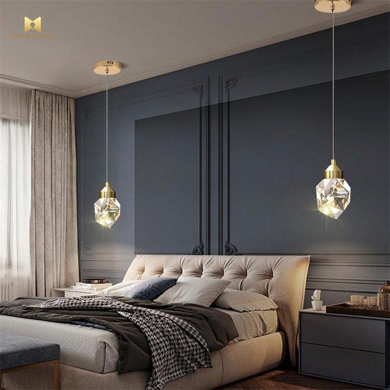 Hot Selling Modern Copper Led Modern Crystal Chandelier Ceiling Luxury Light Fixture for Home Kitchen Decoration Pendant Lights