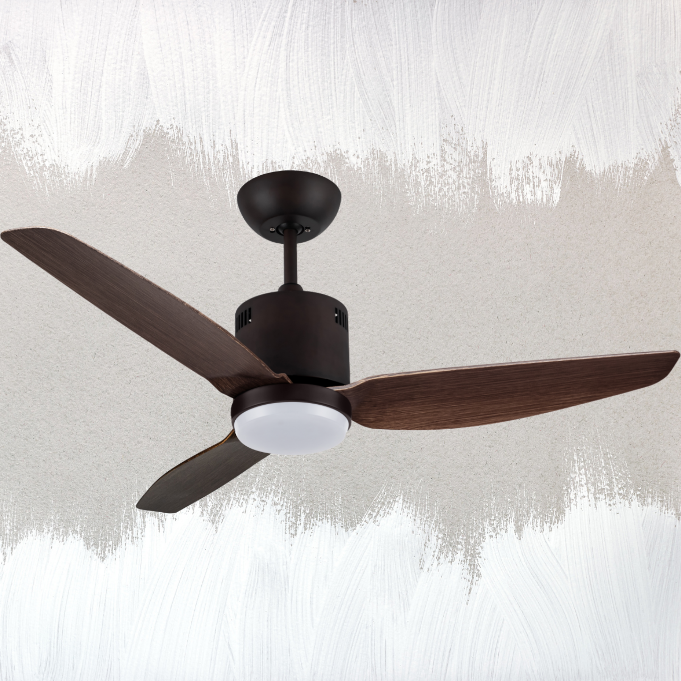 Ceiling fan with metal Canopy and 3 ABS blades AC DC motor optional for high air flow used summer and winter ceiling fans