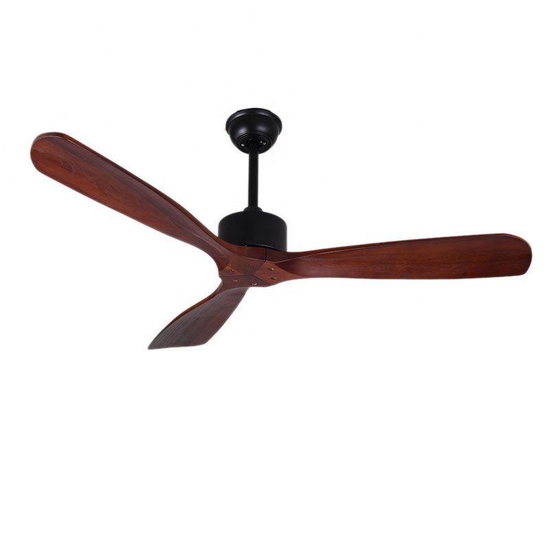 Wood Blades Energy Saving Bldc Ceiling Fans Factory 3 Solid Electric Foldable Ceiling Fan with Light Remote Control 2 Years 35W