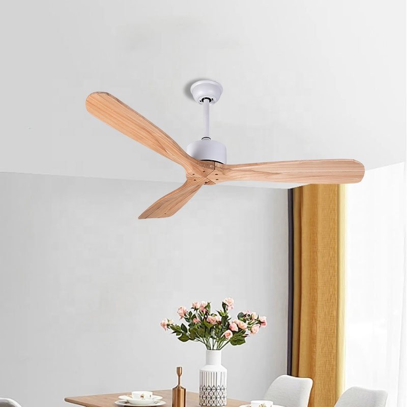 Wood Blades Energy Saving Bldc Ceiling Fans Factory 3 Solid Electric Foldable Ceiling Fan with Light Remote Control 2 Years 35W