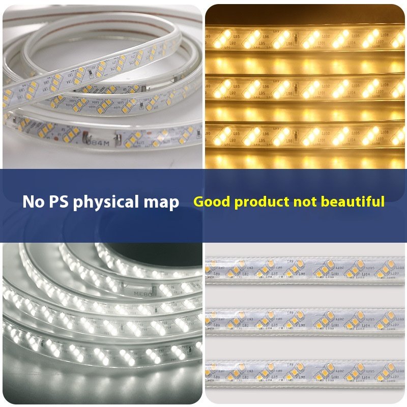 220v living room ceiling decorative lighting outdoor led waterproof three-color dimmer light bar