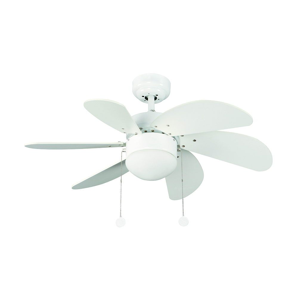 Fancy Intelligent Remote White 6 Blades Light Fan Cheap Ceiling Fans With Remote And Light