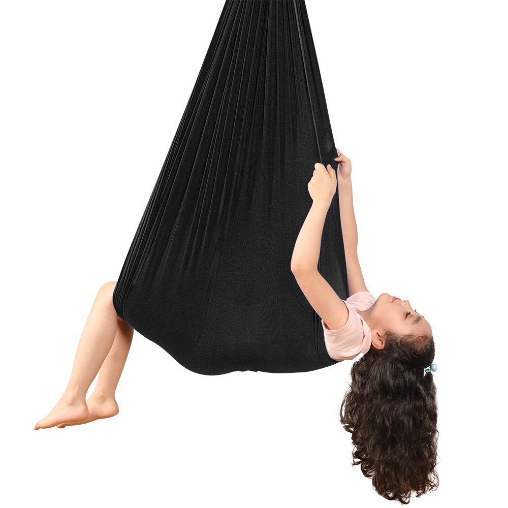 1.5m Light Weight Stretchable Fabric Nylon Aerial Yoga Sense Swings Hammocks Toys for Kids Child & Adult exercise Indoor