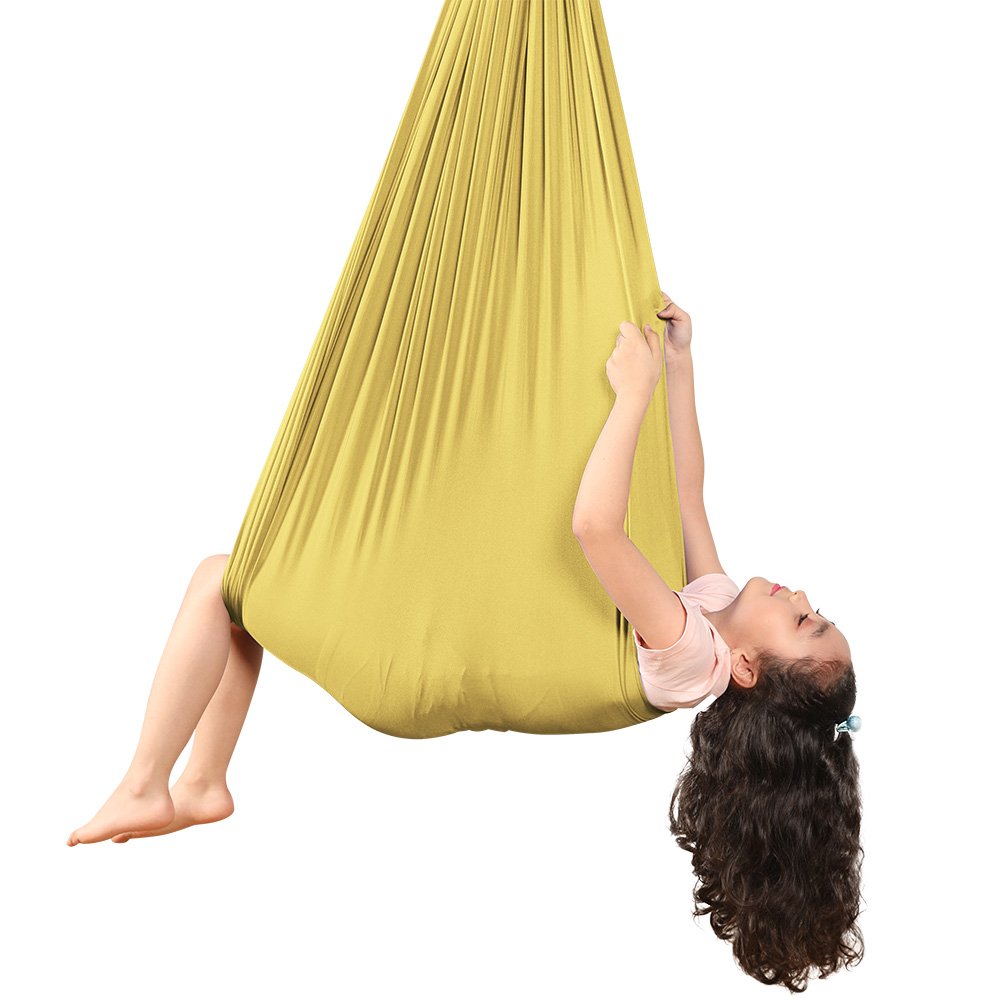 1.5m Light Weight Stretchable Fabric Nylon Aerial Yoga Sense Swings Hammocks Toys for Kids Child & Adult exercise Indoor