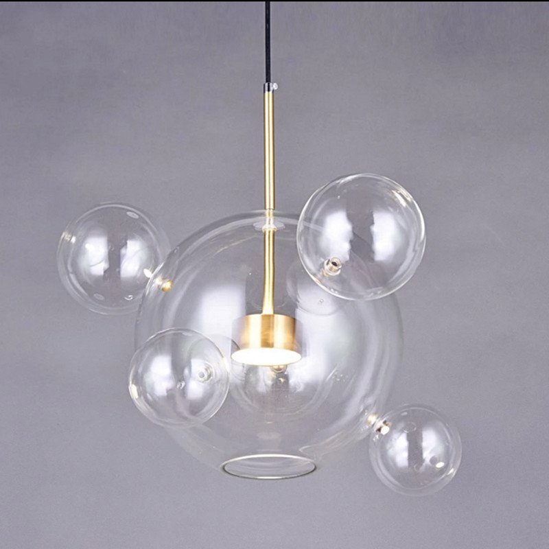High Quality Creative Soap Bubble Glass Chandelier Dining Room Window Modern Light