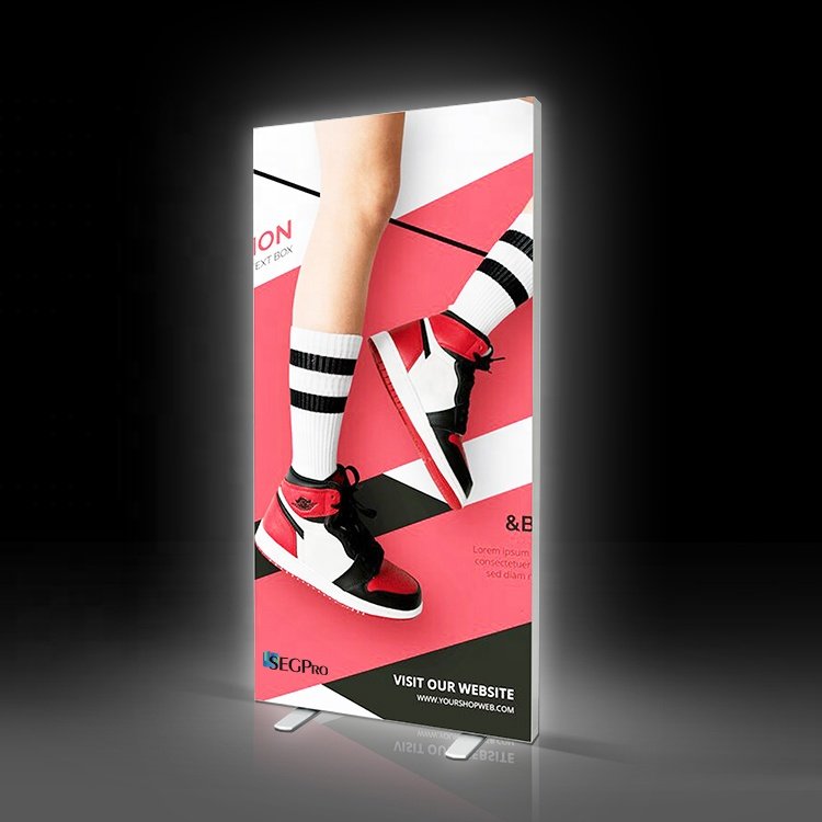 Lintel Display Booth Exhibition 85mm Illuminated Backdrop Light Box Fabric Advertising Exhibition Booth Display