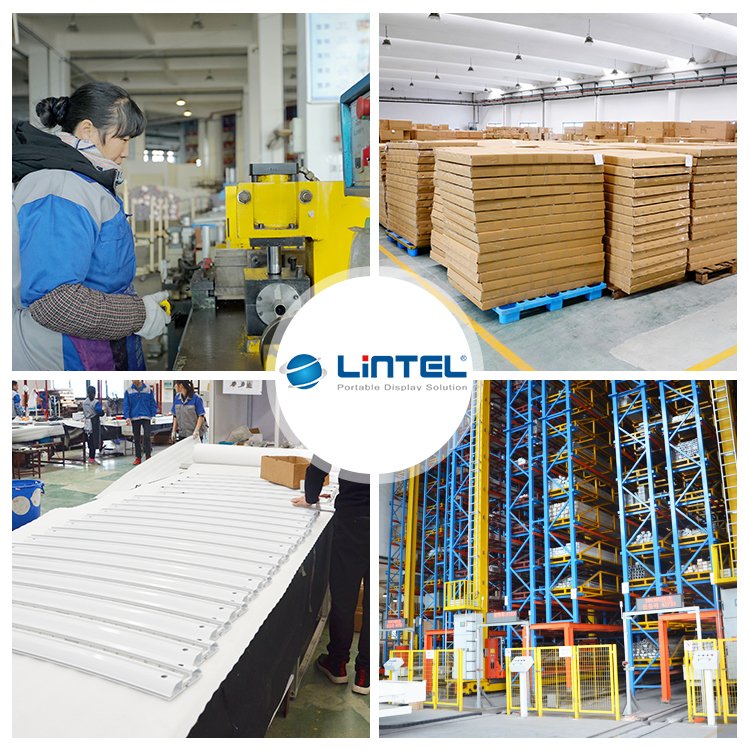 Lintel Display Booth Exhibition 85mm Illuminated Backdrop Light Box Fabric Advertising Exhibition Booth Display