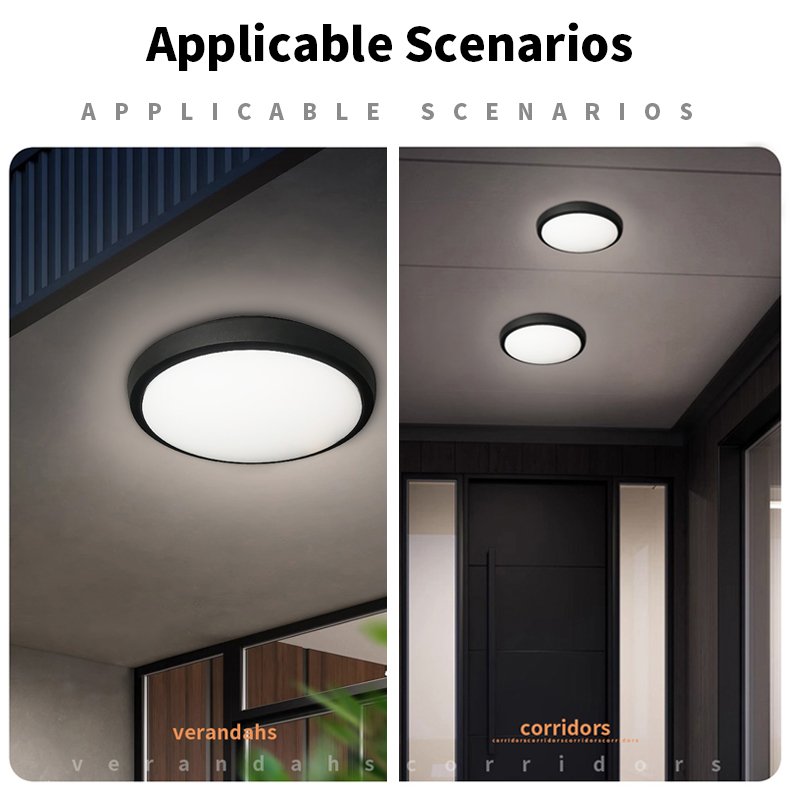Indoor and outdoor universal LED wall lamp, surface mounted ceiling wall lamp