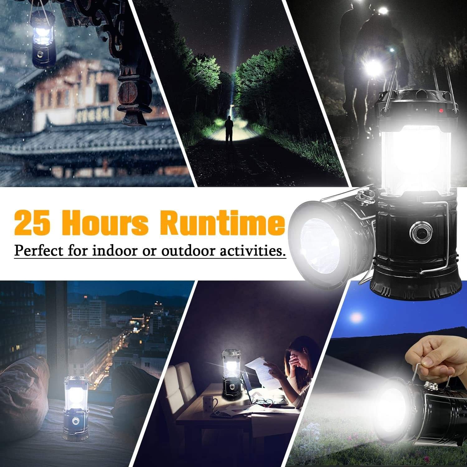 Solar Charging Plastic Outdoor Portable Telescopic USB Rechargeable Solar Folding Led Camping Lantern Light