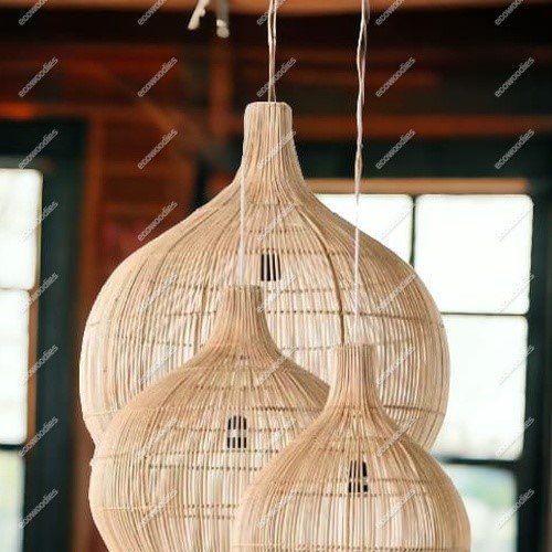 Handmade Bamboo Rattan Indoor Lights Chandeliers & Pendant Lights Bamboo Pendant Lights Rustic Straw Lamps Home Decor