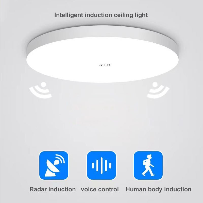 CE 50x50 LED Light with Motion Sensor Smart Radar Sensor LED Ceiling Light for Outdoor Use