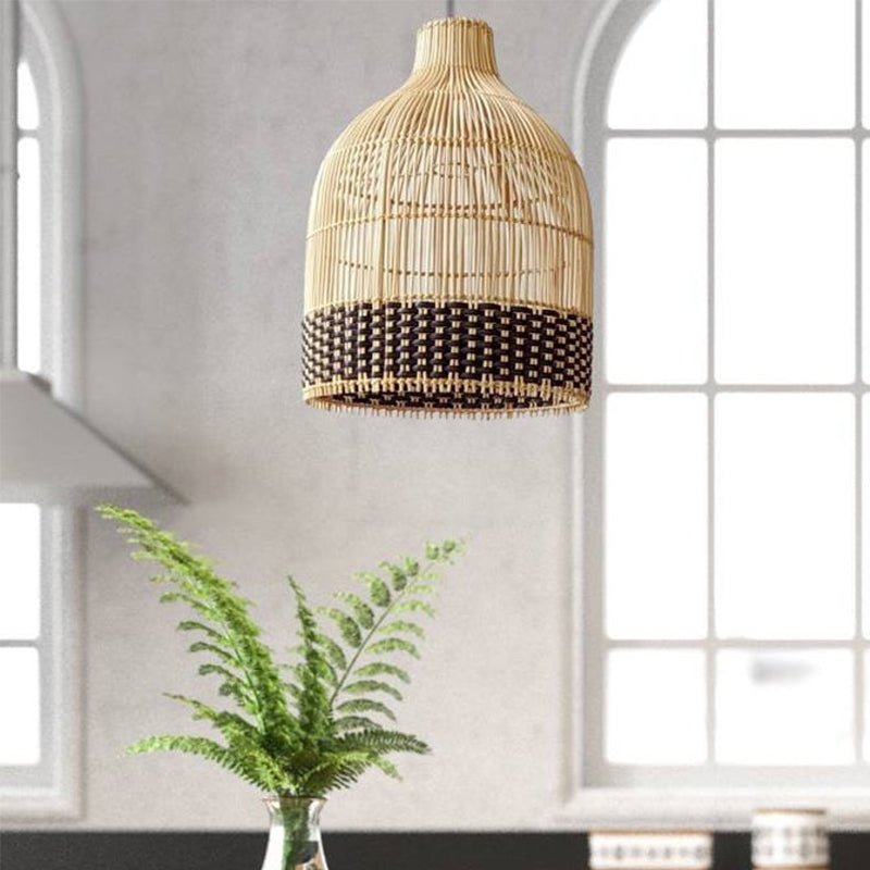 Lamps Shades Covers Pendant Lights for Decoration Handmade Rattan Lampshade Woven Wicker Bamboo Living Room Natural Home Paper