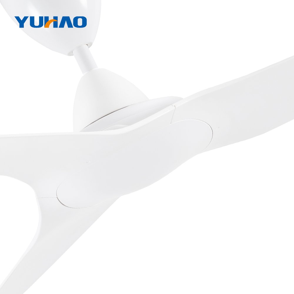 Wholesale White 3 Blade Abs 52 Inch Ac Modern Waterproof IP44 Outdoor Ceiling Fan Without Light
