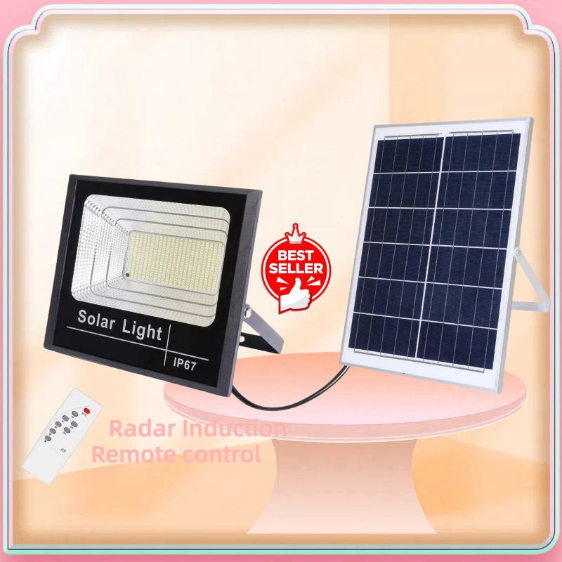 Motion Sensor ABS housing Stadium Garden Waterproof Solar Floodlights 100w 200w 300w 500w 1000w Outdoor Solar Flood Lights