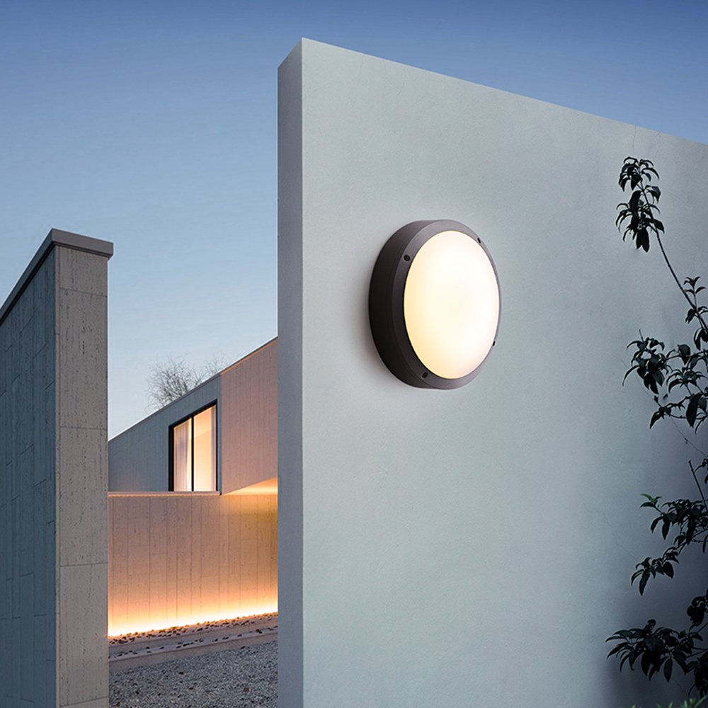 Modern nordic Outdoor waterproof Aluminum die cast Round lamp Led Ceiling Light for Balcony Bathroom
