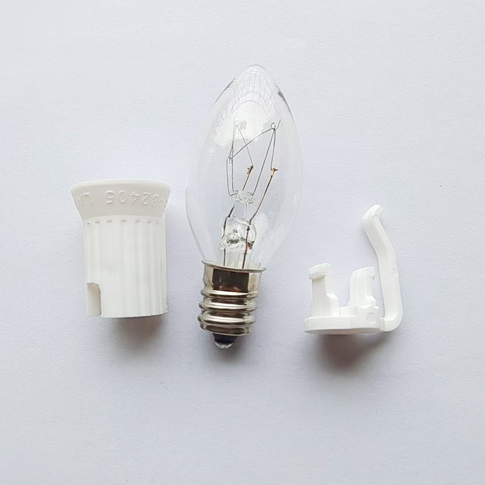 E17 plastic replacement lighting string socket C9 lighting string socket DIY lamp holder