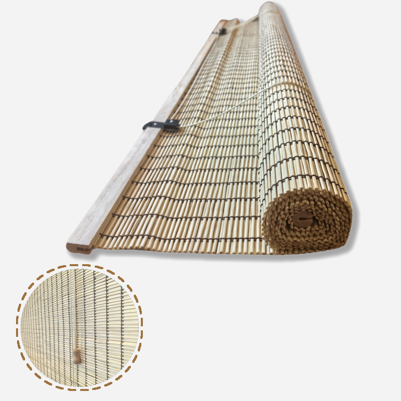 Customized Natural Handmade Bamboo Roller Shades Strong shading Window Curtains Outdoor Home Office Bedroom Bamboo Curtain