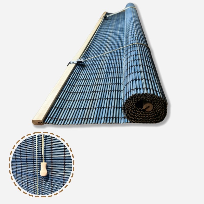 Customized Natural Handmade Bamboo Roller Shades Strong shading Window Curtains Outdoor Home Office Bedroom Bamboo Curtain