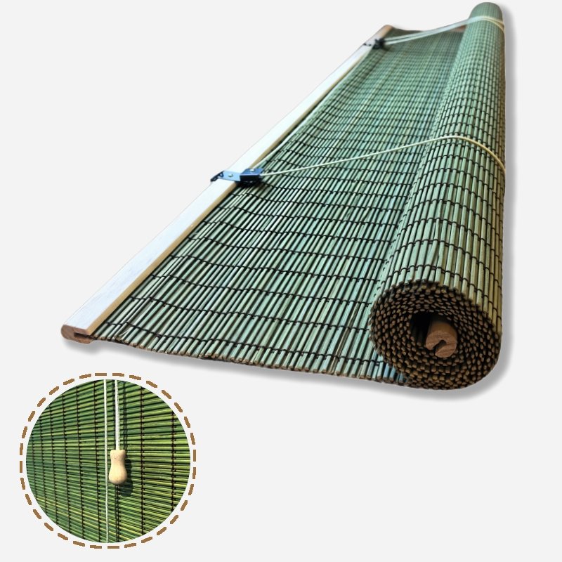 Customized Natural Handmade Bamboo Roller Shades Strong shading Window Curtains Outdoor Home Office Bedroom Bamboo Curtain