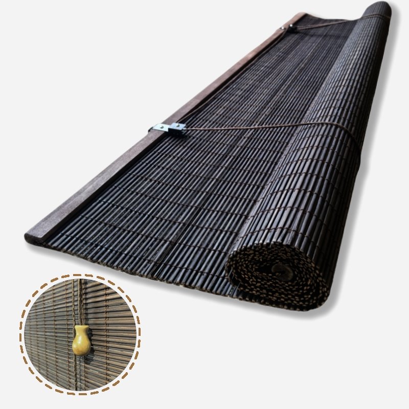 Customized Natural Handmade Bamboo Roller Shades Strong shading Window Curtains Outdoor Home Office Bedroom Bamboo Curtain