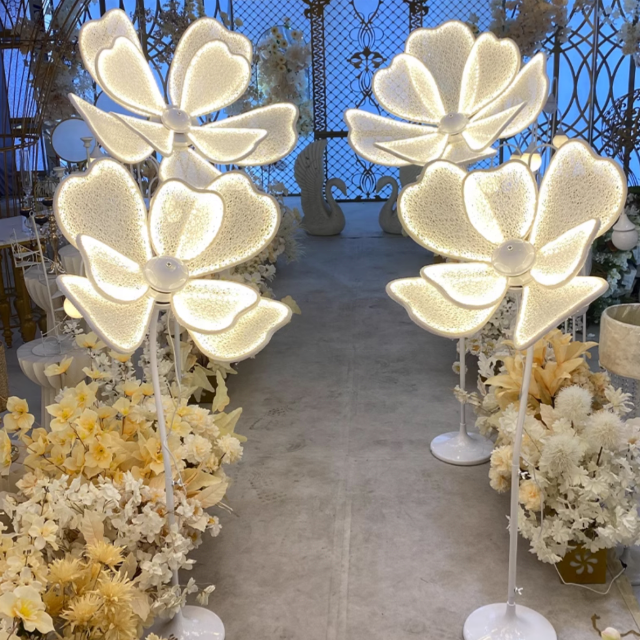 Luxury Hotel Banquet Wedding Lights Creative Lotus Lantern for Elegant Atmosphere