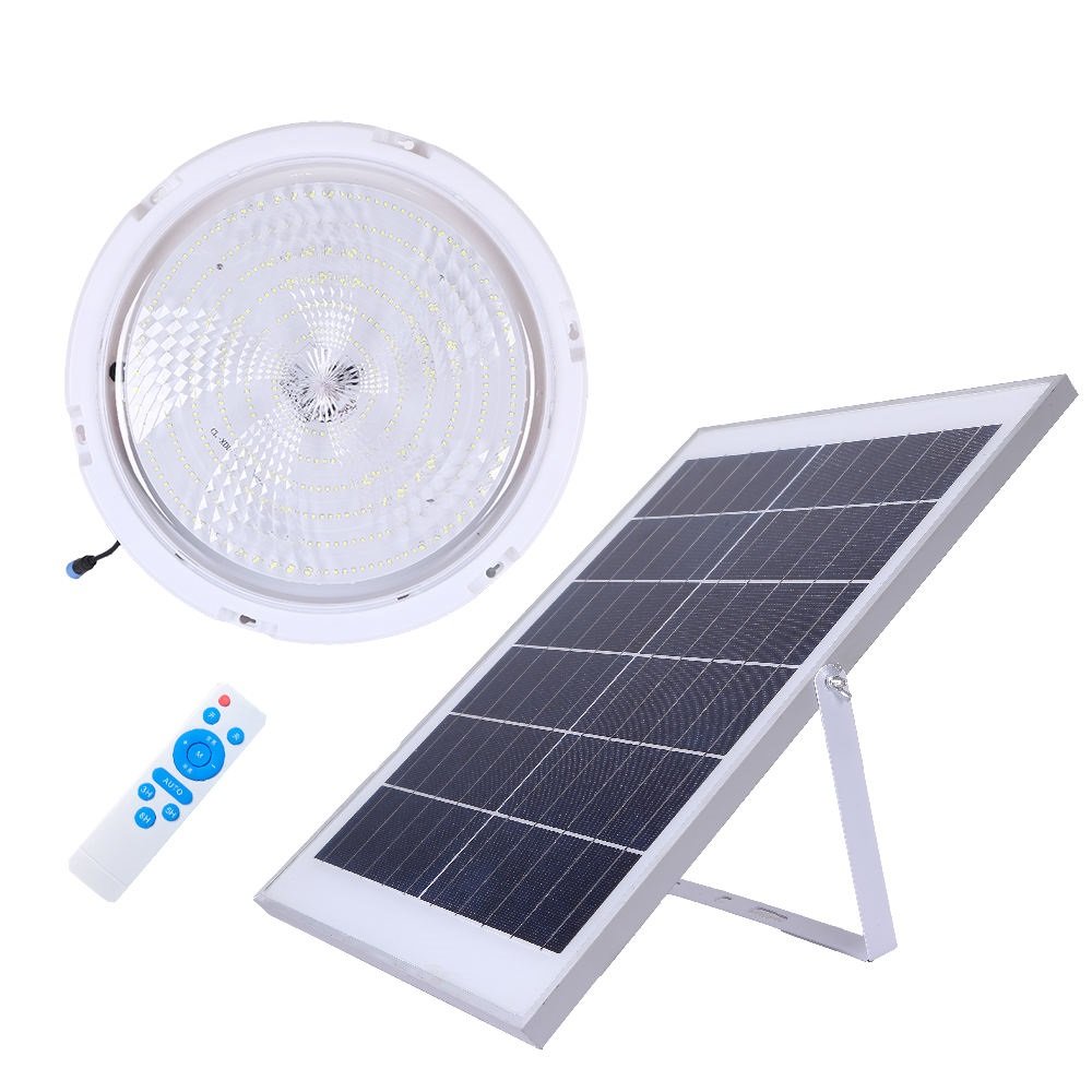 Modern Indoor/Outdoor Solar Ceiling Light with Remote Control LED Source Waterproof Design for Bedroom Home House