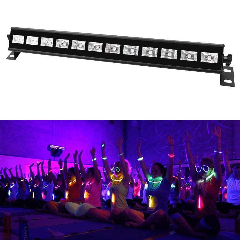 Outdoor Black light Wireless Remote Aluminium Enclosure Waterproof 36W UV Stage lights For Fiestas Camping Party