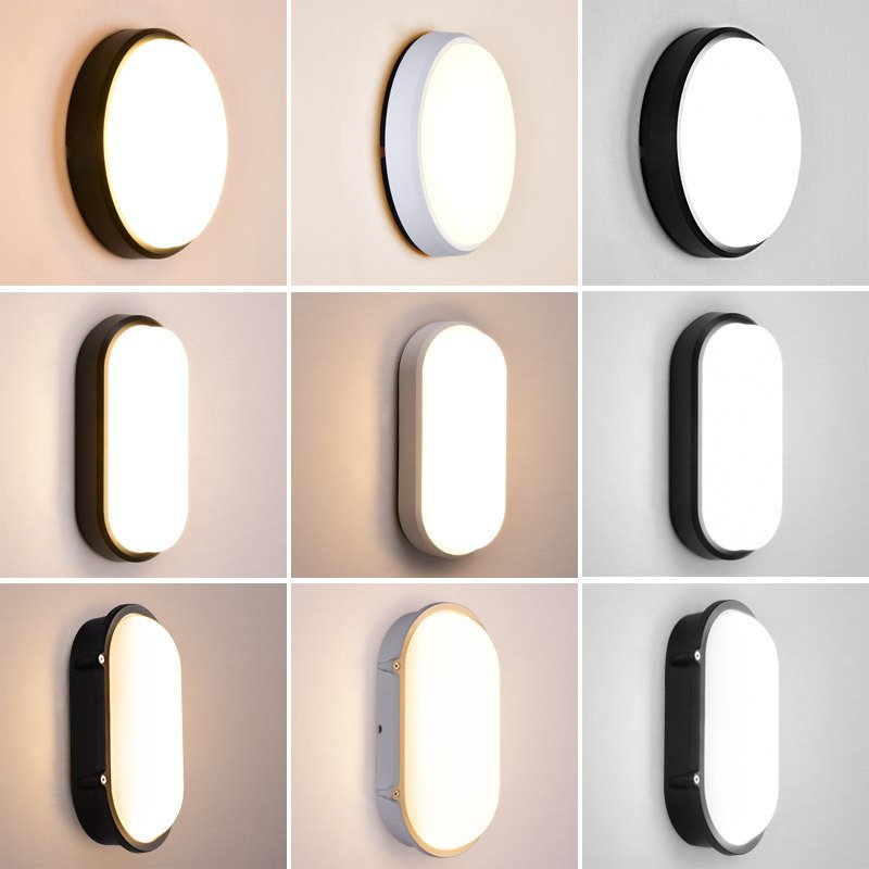 High Quality Ip66 Wall Lamp Ceiling Light Covers Led Round Plastic Bulkhead Waterproof Surface Mounted