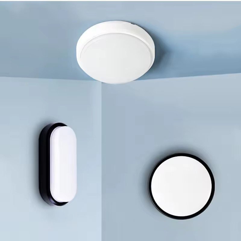 High Quality Ip66 Wall Lamp Ceiling Light Covers Led Round Plastic Bulkhead Waterproof Surface Mounted