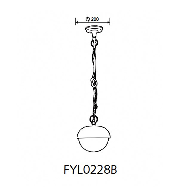 E27 Creative Modern Ceiling Outdoor Garden Villa Soft Waterproof Round Chandelier