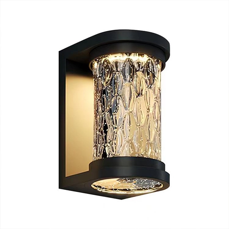 LED 8W outdoor waterproof wall lamp Villa courtyard water ripple balcony garden building corridor decorative lighting wall lamp
