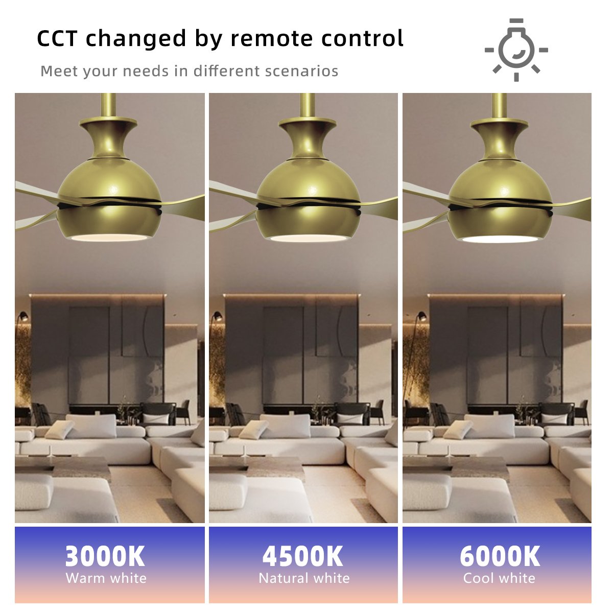Modern Designer Decorative Chandelier Vintage Ceiling Light Remote Control Led Ceiling Fans