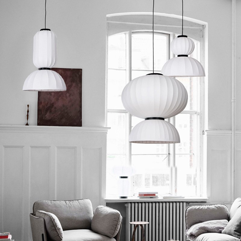 Home Nordic Modern Nordic Industrial Vintage Lamp Iron Art Kitchen living Room Pendant Lights International Chandelier