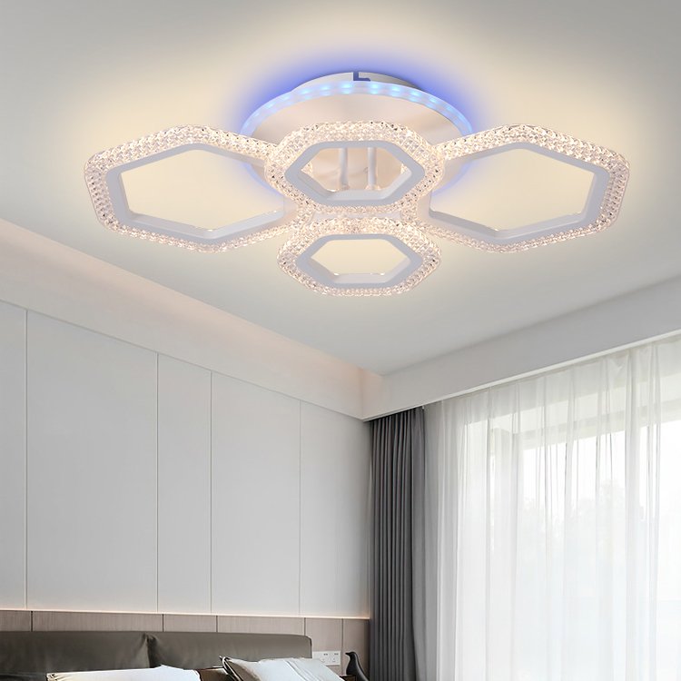 Nordic Design Hot Sales Square Stepless Dimmable Light Bedroom Indoor Led Iron Ceiling Lamp