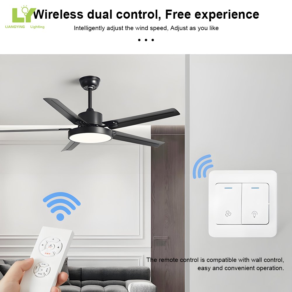 Commercial Centrifugal Burlywood Low Multiple Outdoor Medium 40W Modern Single Plastic Bright Led Ceiling Fan Light