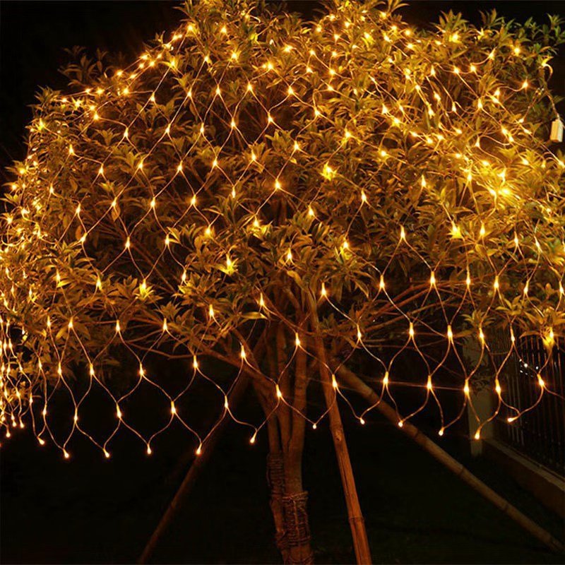 Customized Round Fairy Light Net Outdoor Indoor Party Ceiling Decorate Led Mesh Net Lights Christmas Wedding Decoration LED Net