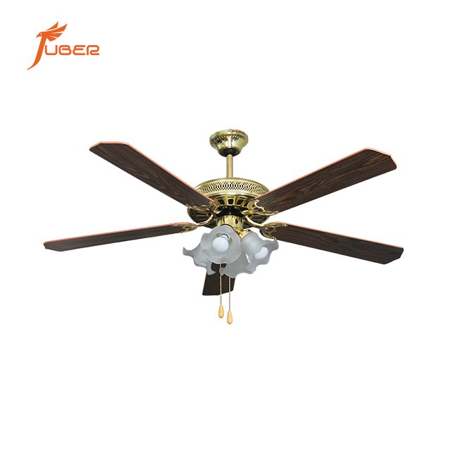 Fancy design ceiling fan 52 inch high speed low noise luxury led ceiling fan with light