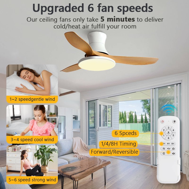 Tradition Design European Style Outdoor Decorative Remote Control Electric Led Ceiling Light Fan ventilador de techo con luz