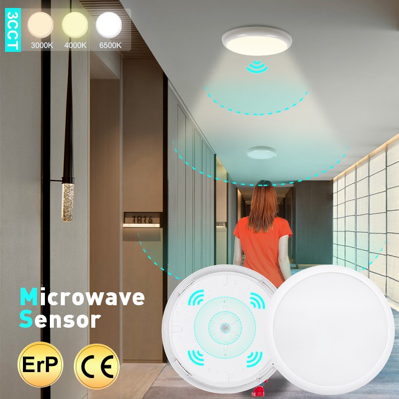 Modern Waterproof Ip65 Led Light Easy Install Round 18w Led Ceiling Lamps for Indoor and Outdoor Lighting