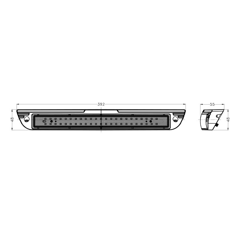 15Inch Waterproof Cool White 45 Degrees LED caravan interior light for caravan ceiling light Outdoor