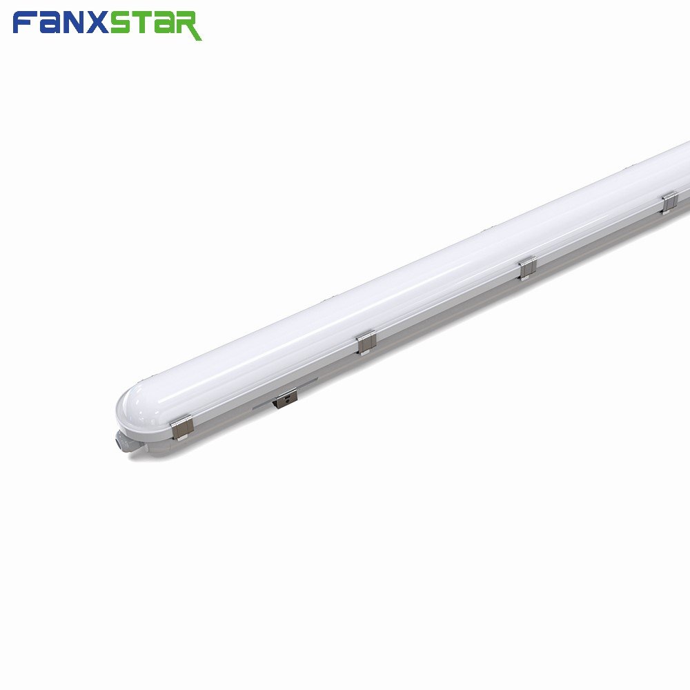 20W 40W 60W IP66 LED Weather Proof Light 5.8G Microwave Sensor Vapor Tight Light 5FT Linear Batten for Parking Garages 150cm