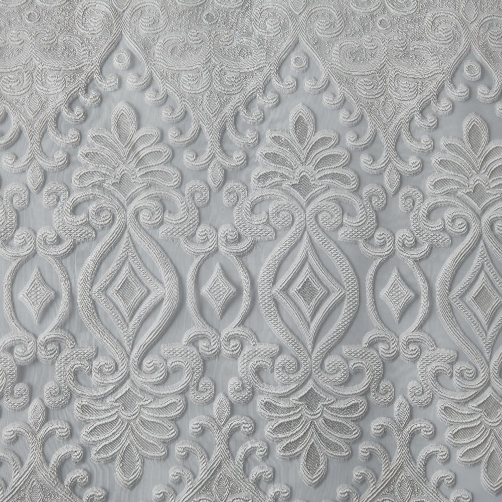 High drape jacquard craft curtain Light luxury transparent curtain living room home finished curtain