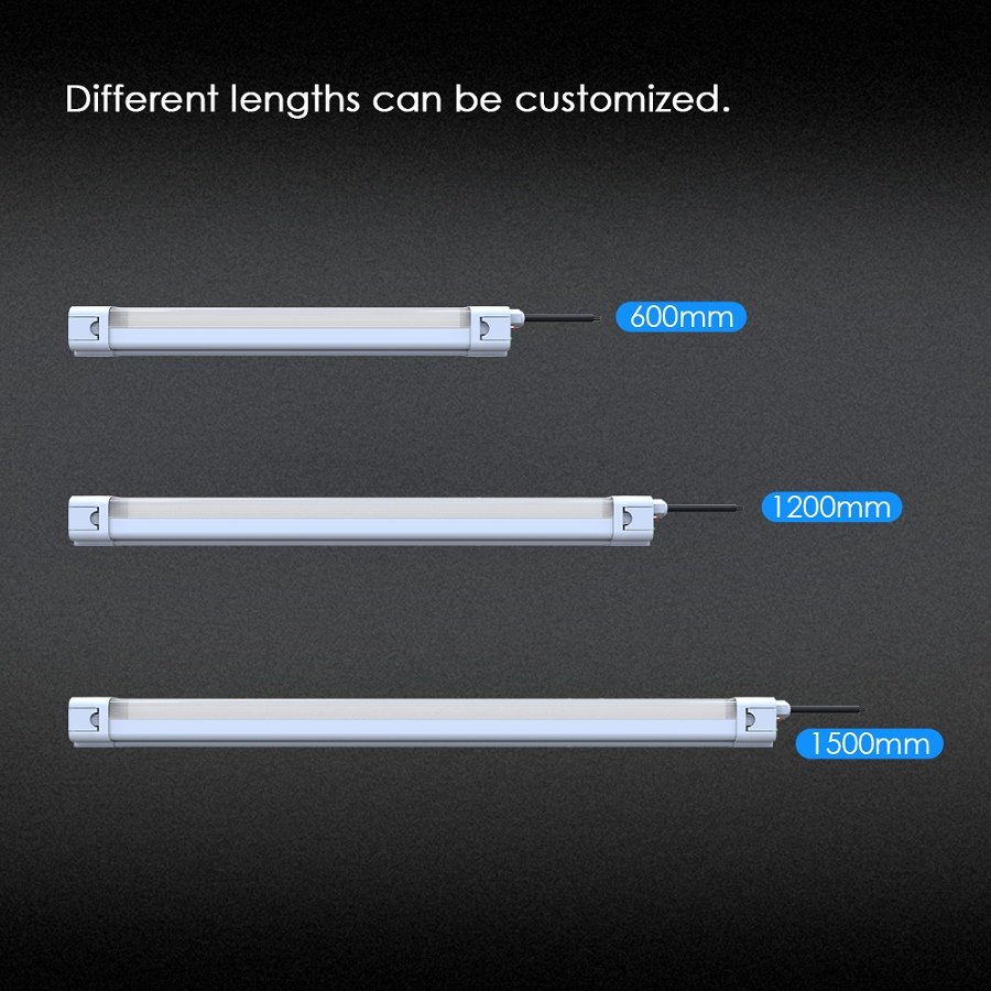 Wholesale IP65 outdoor led batten ceiling light 4 ft 150lm/w easy installation shopping mall