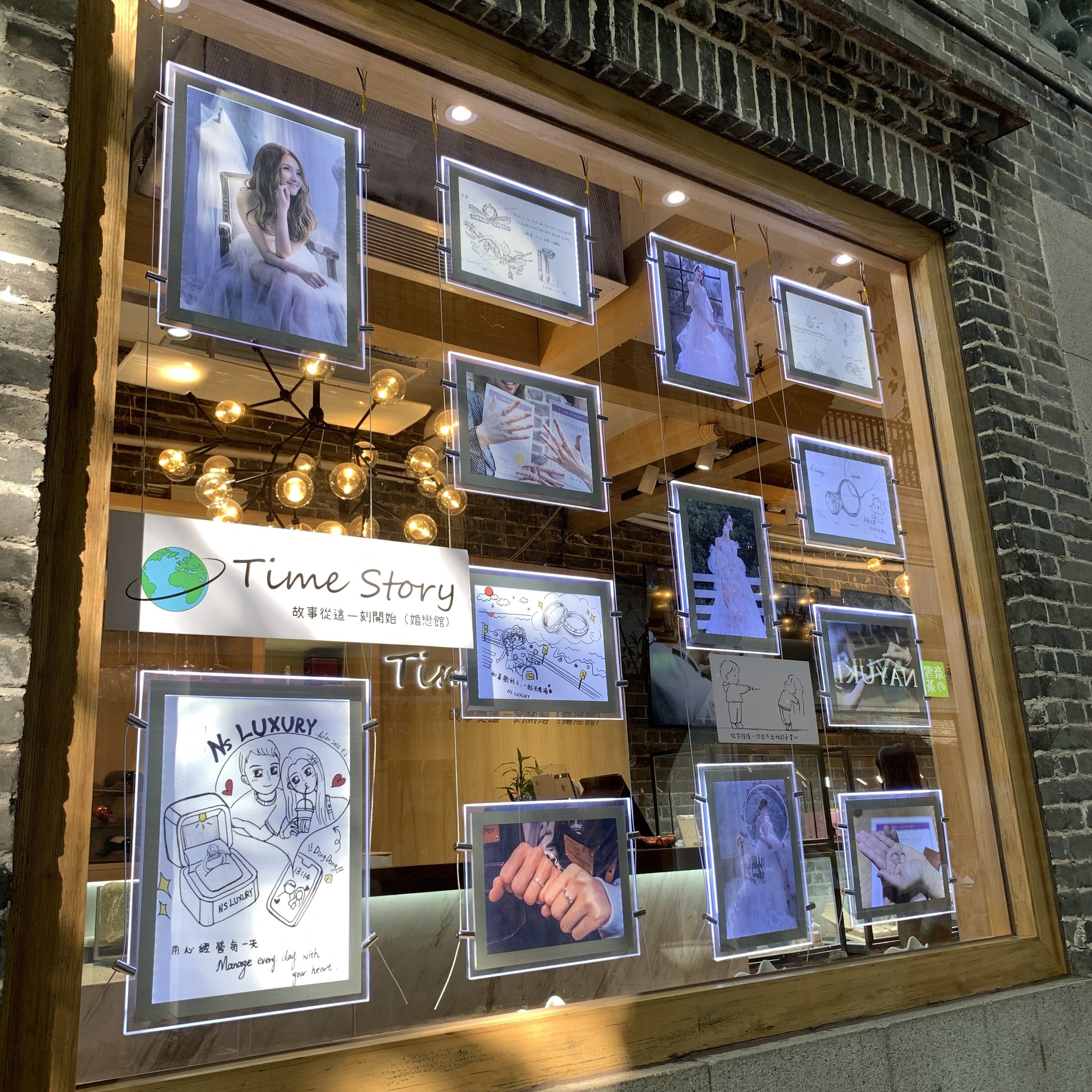 Indoor Ceiling A3 A4 Advertising Light Box Acrylic Crystal Real Estate Agency Led Window Display